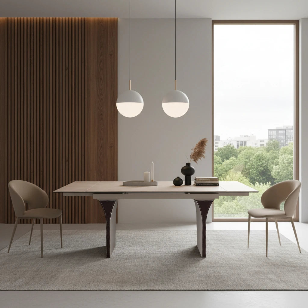 Luxury Extendable Dining Table Modern Italian Style for Villa