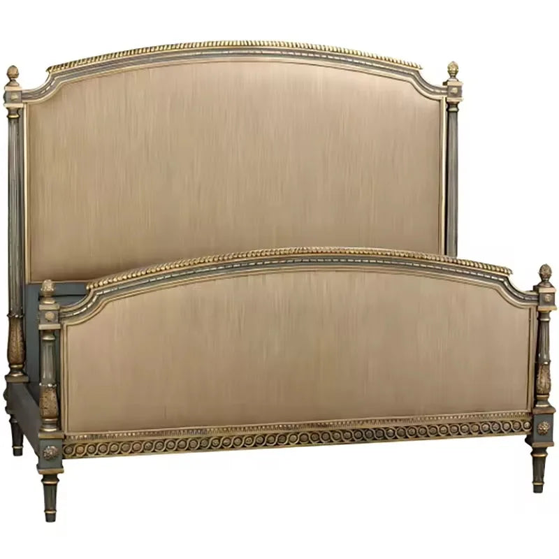 French Royal Bed – Hand-Carved Birch with Gold Leaf Finish | Q-0205333