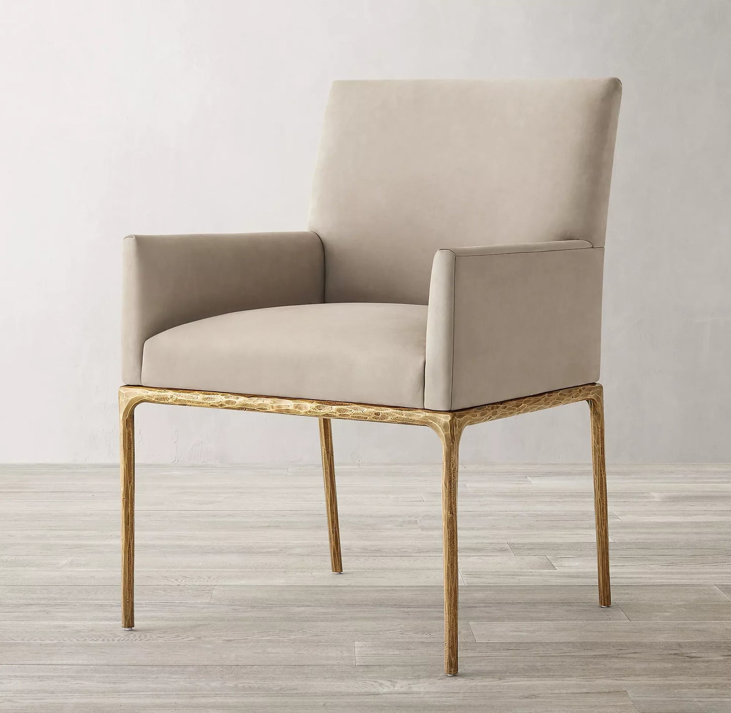 Dining Chair – Artisan Leather and Forged Metal Luxury Piece | 1600610830094