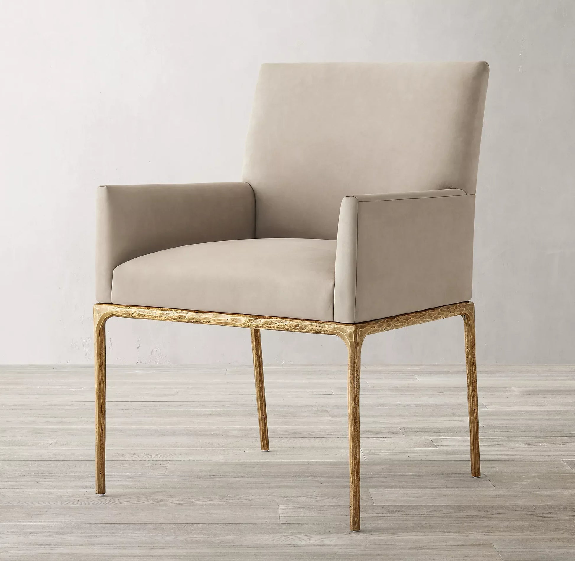 Dining Chair – Artisan Leather and Forged Metal Luxury Piece | 1600610830094