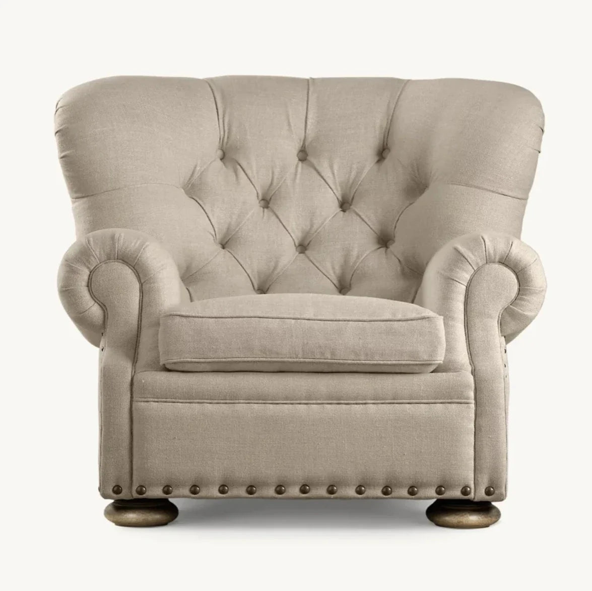 Churchill Chair French Art Deco – Upholstered Artisan Statement Piece