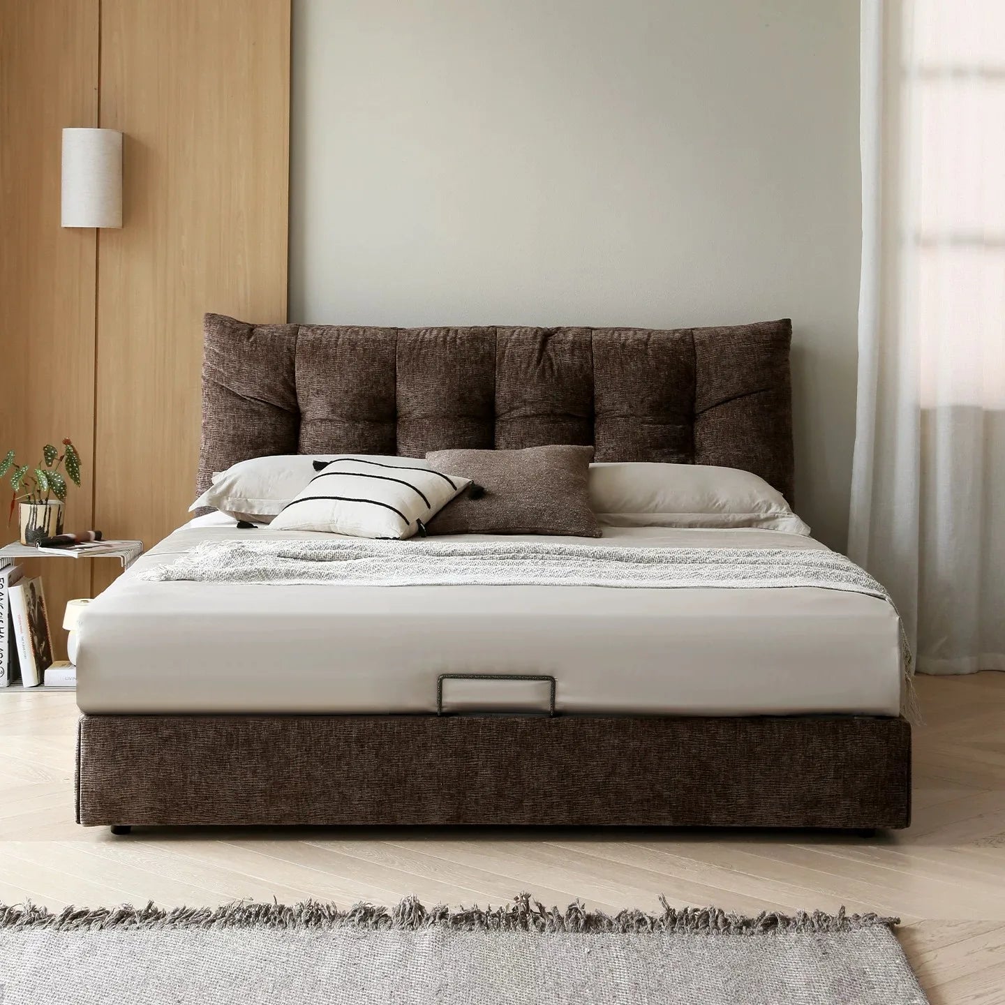 High Back Bed – Modern Upholstered Fabric Statement Piece by Bespoke