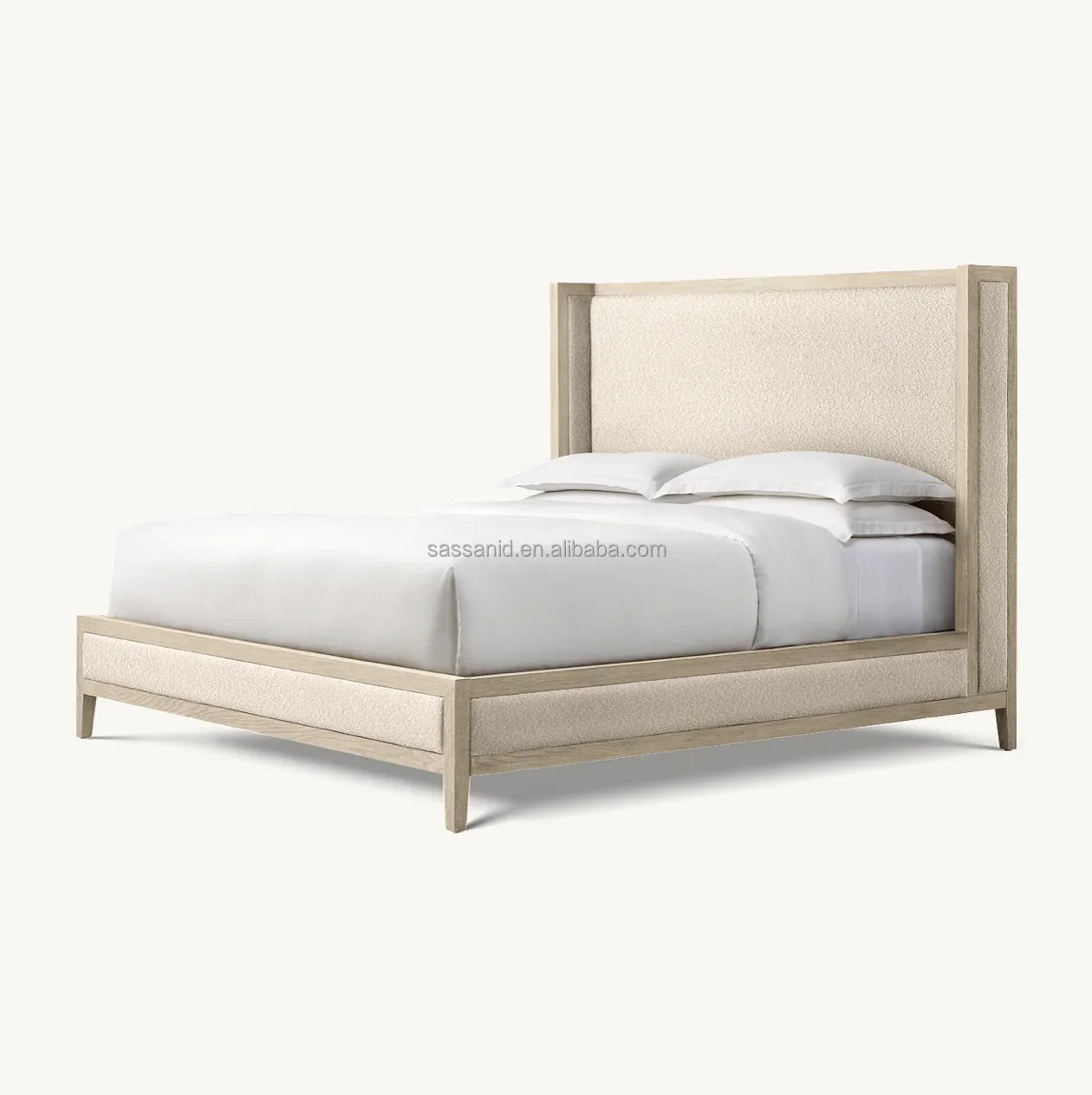 Shelter Bed Winged Headboard – Brushed Oak Re Home Modern | 1600681013800