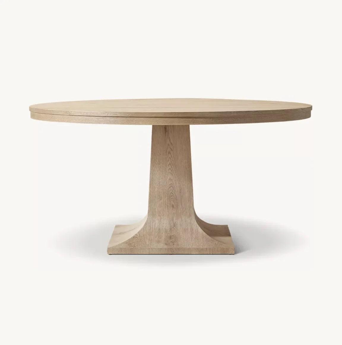 Delphine Round Extendable Dining Table – Gustavian Oak Statement Piece