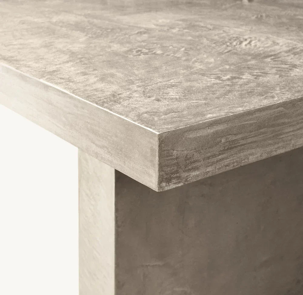 Cabrera Rectangular Dining Table – Modern Industrial Concrete Statement Piece