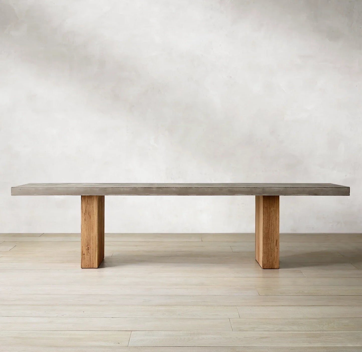 Solano Rectangular Dining Table – Polished Concrete Bauhaus Contemporary Statement Piece