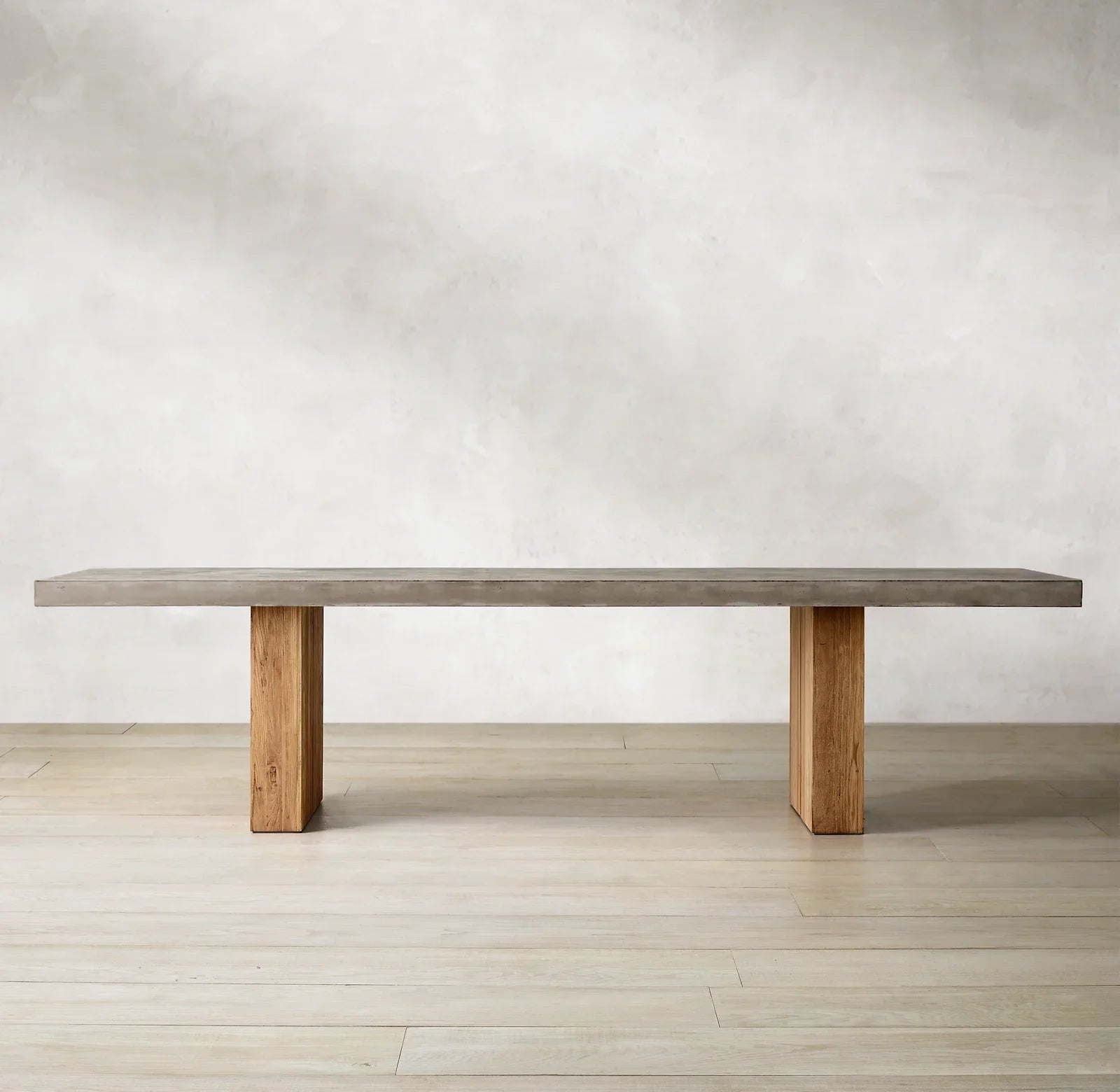 Solano Rectangular Dining Table – Polished Concrete Bauhaus Contemporary Statement Piece
