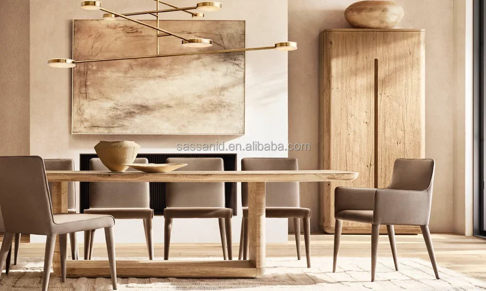 Bora Rectangular Dining Table – Solid Oak European-Inspired Designer Statement Piece