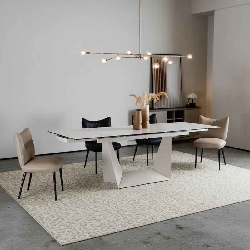 Luxury XT5620 Sintered Stone Extendable Dining Table Modern Italian Style for Villa