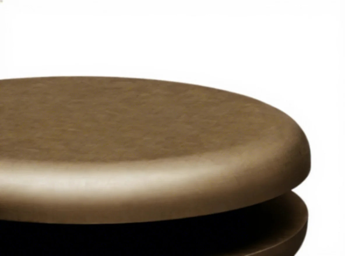 Modern Minimalist Round Brass Metal Coffee Table Elegant Luxury Italian Style for Villa