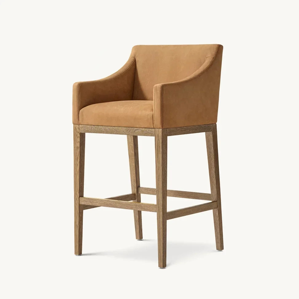Morgen Slope Arm Bar & Counter Stool – Contemporary Oak Designer Furniture