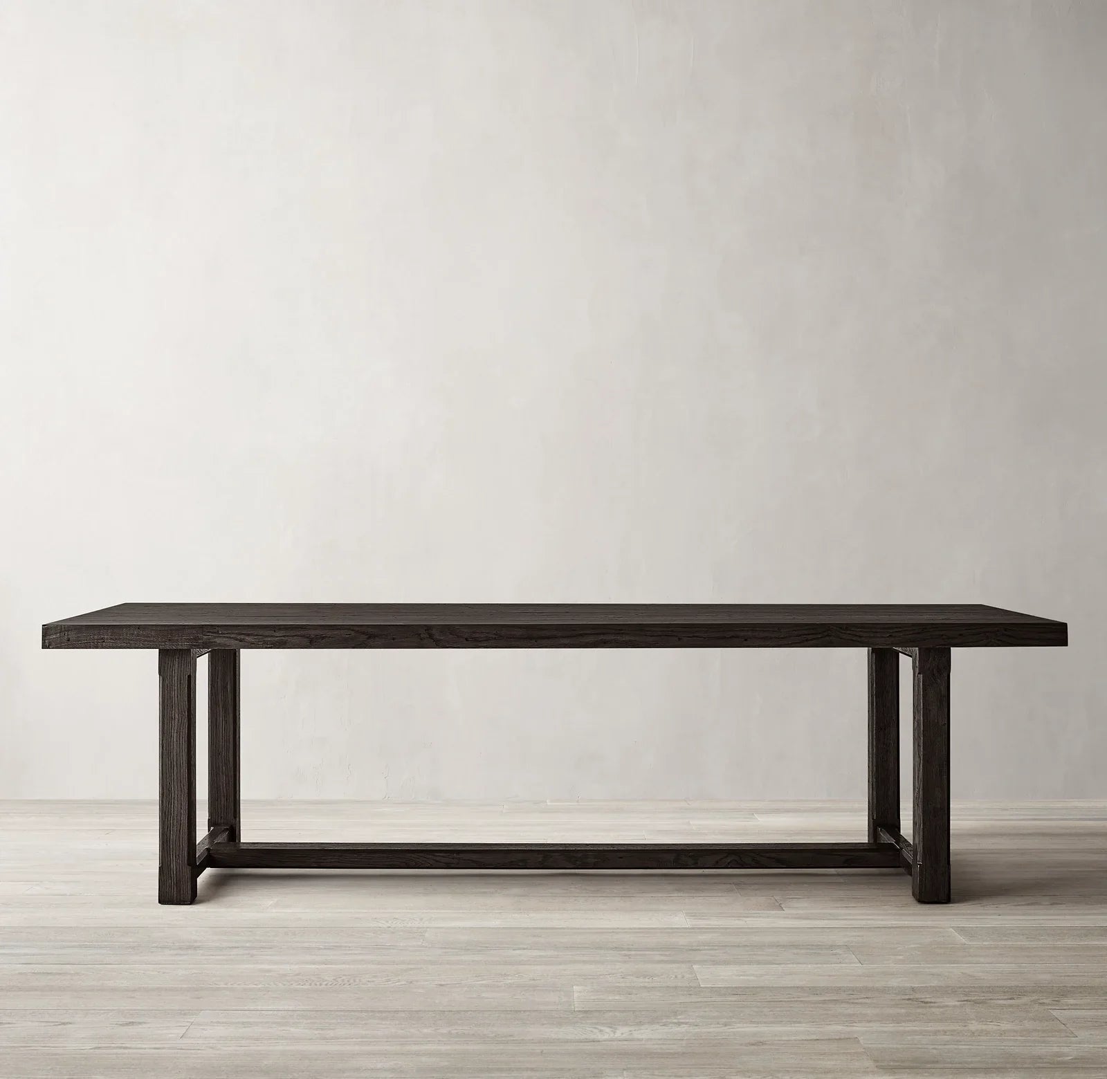 Cayden Rectangular Extension Dining Table 72in – Solid Oak Brushed Finish Statement Piece