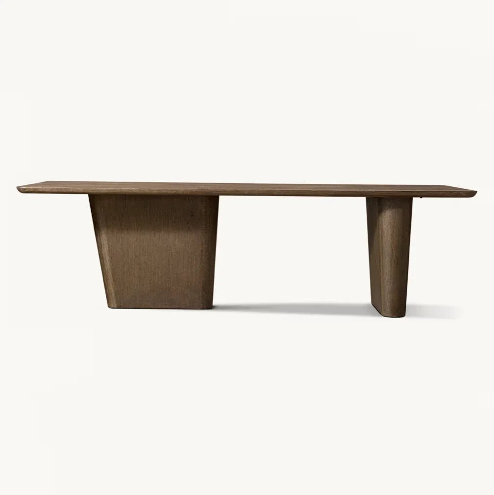 Dalia Dining Table – Rectangular Solid American Oak Mid-century Statement Piece