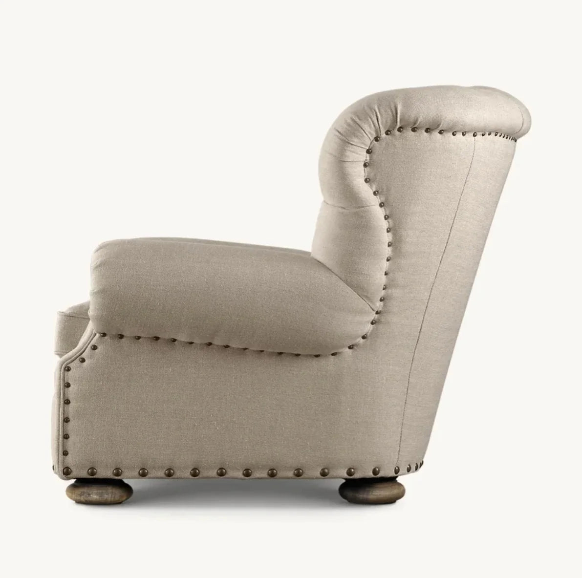 Churchill Chair French Art Deco – Upholstered Artisan Statement Piece