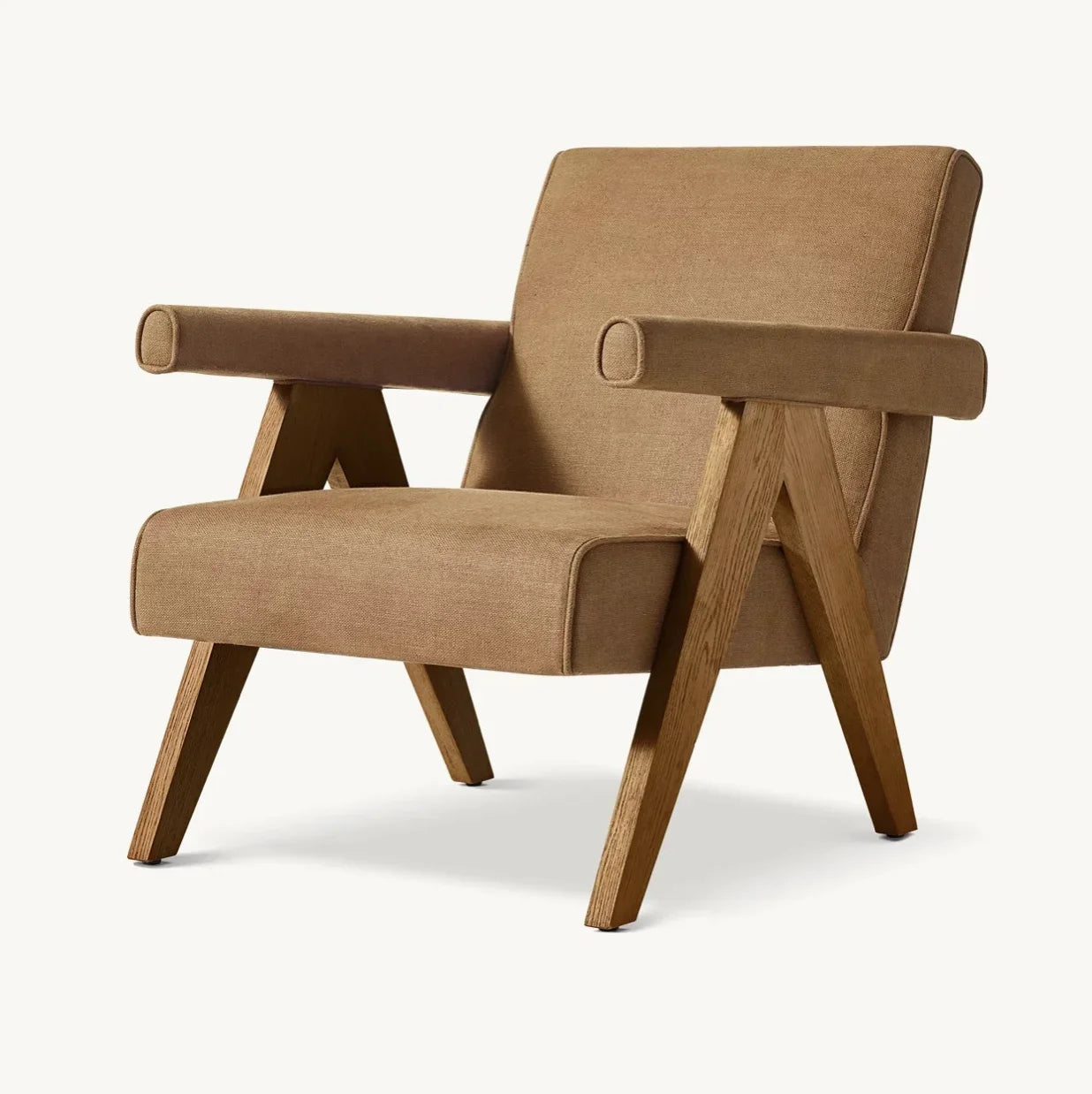 Chandigarh Mid-Century Chair – Solid Oak Minimalist Statement Piece