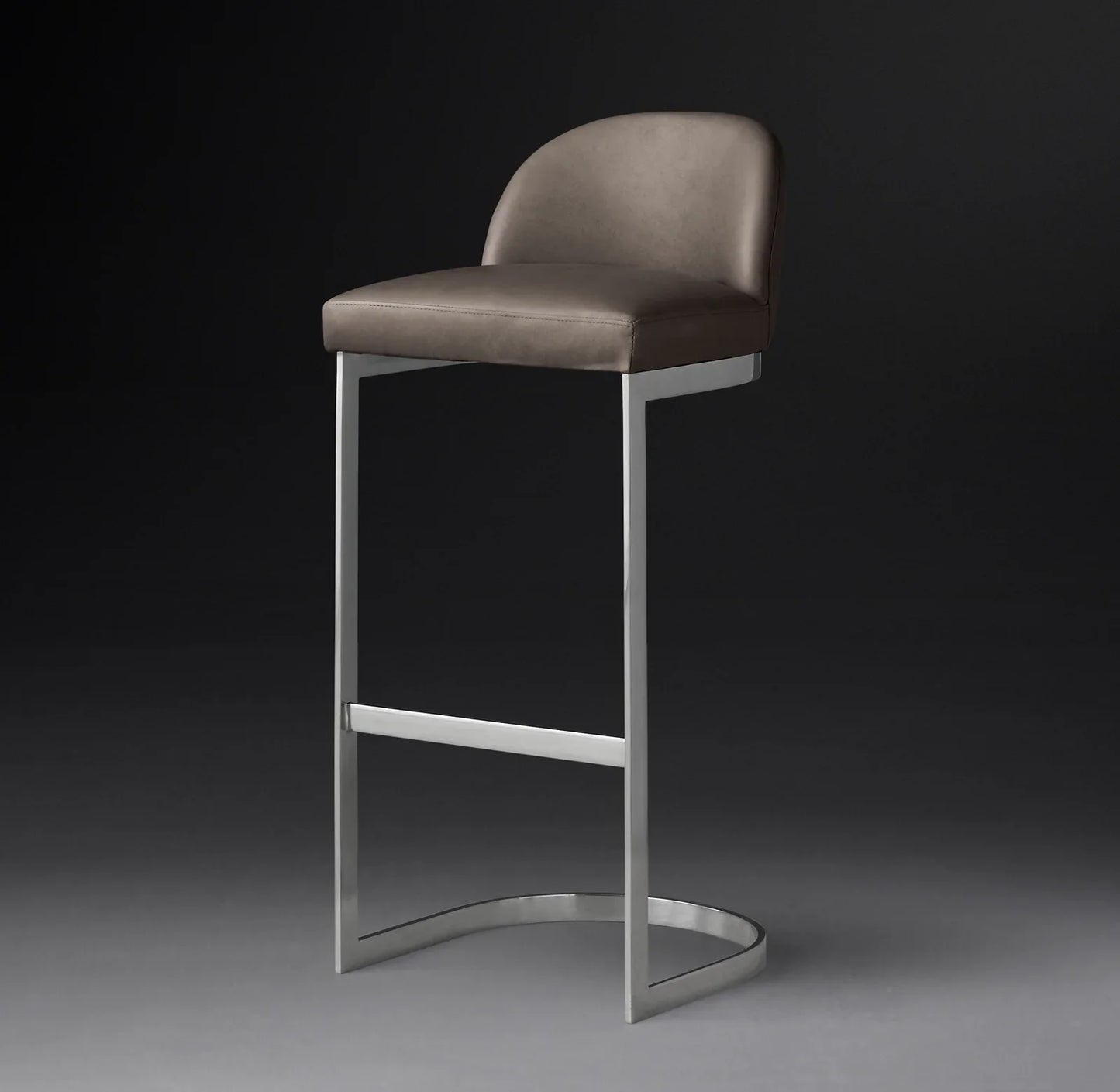Rome Leather Bar & Counter Stool – Italian Berkshire Leather Designer Seating