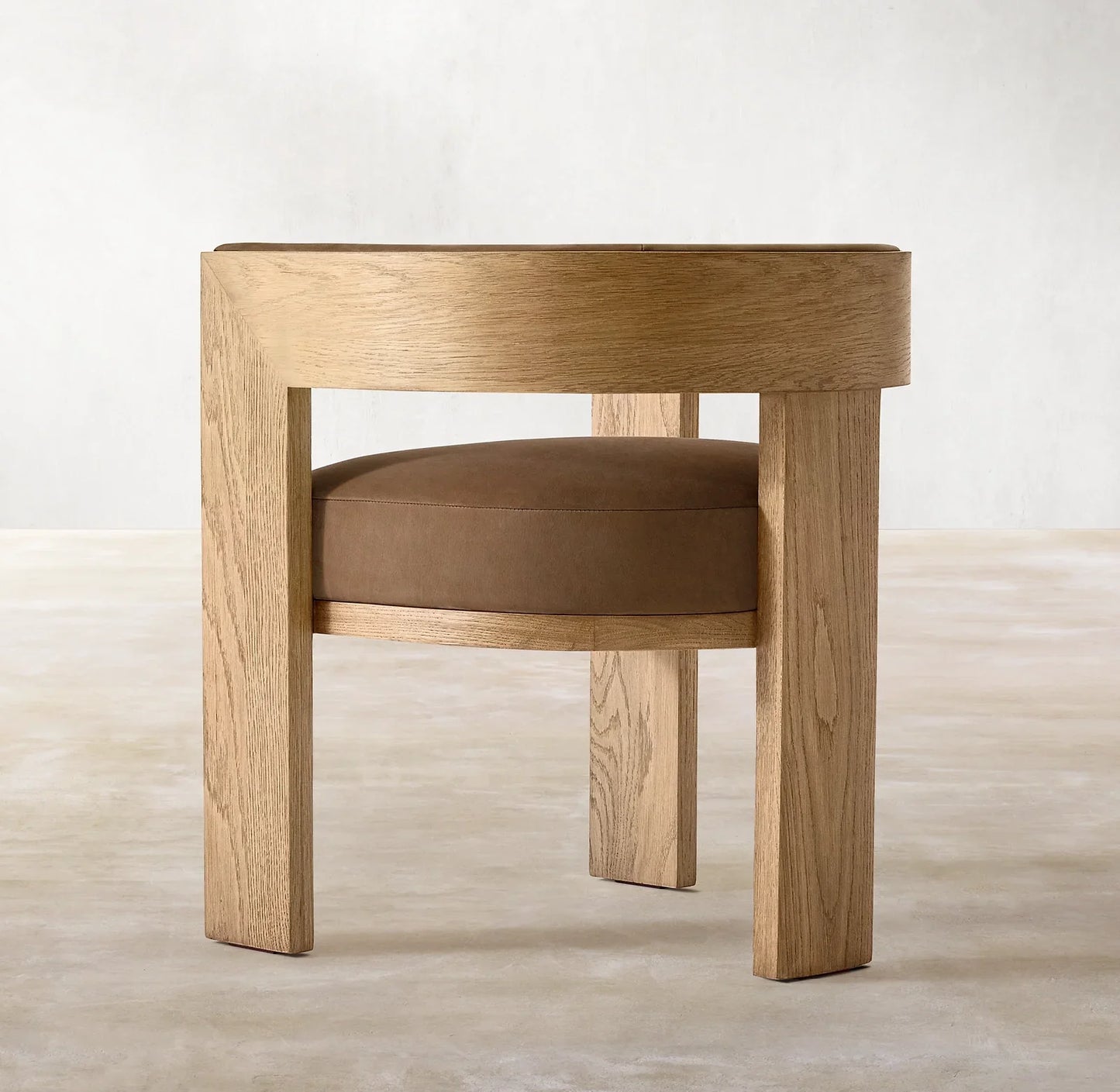 Contemporary Luxury Dining Chair – Elgine Leather & Oak Statement Piece | 1600728075374