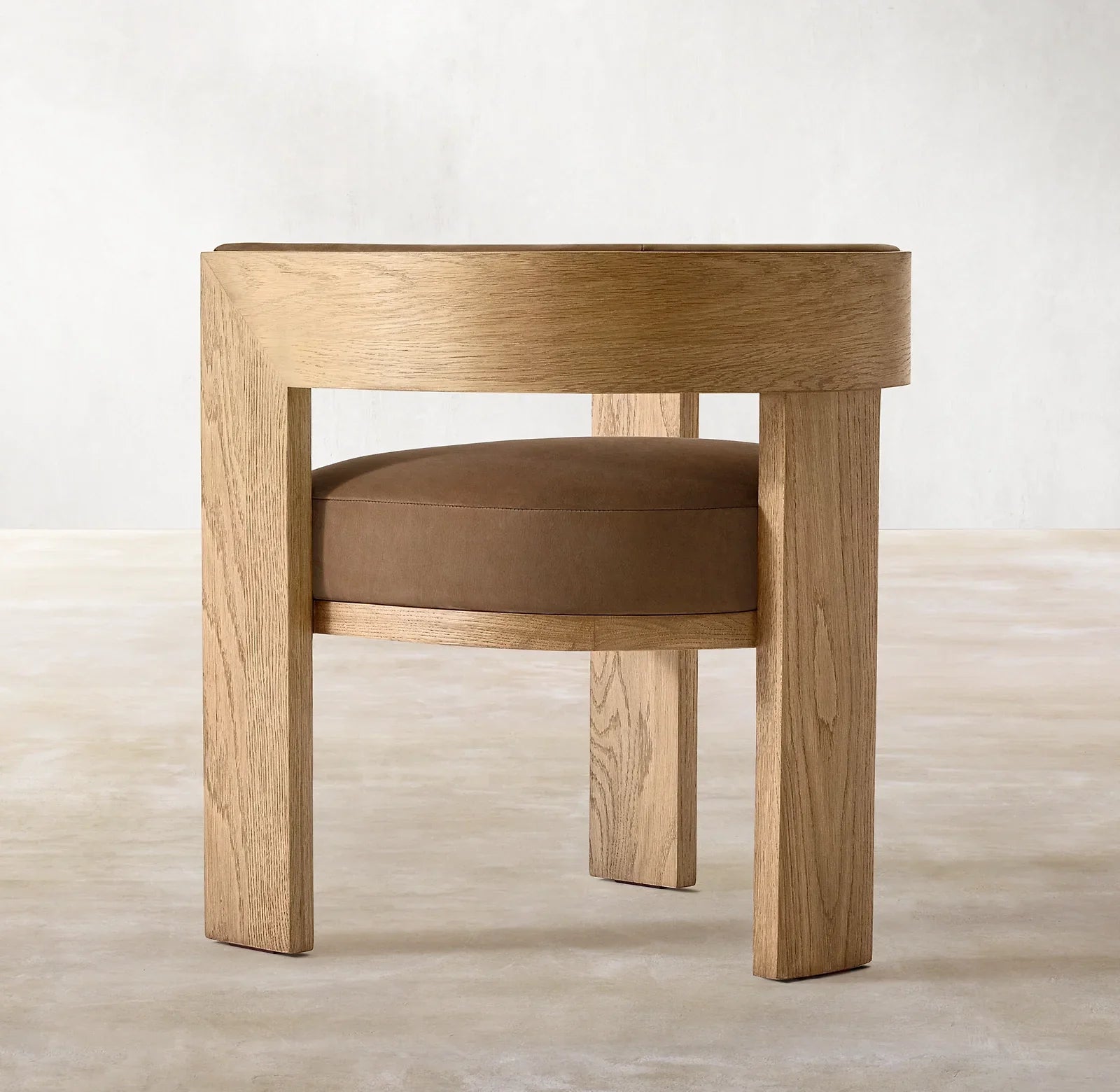 Contemporary Luxury Dining Chair – Elgine Leather & Oak Statement Piece | 1600728075374