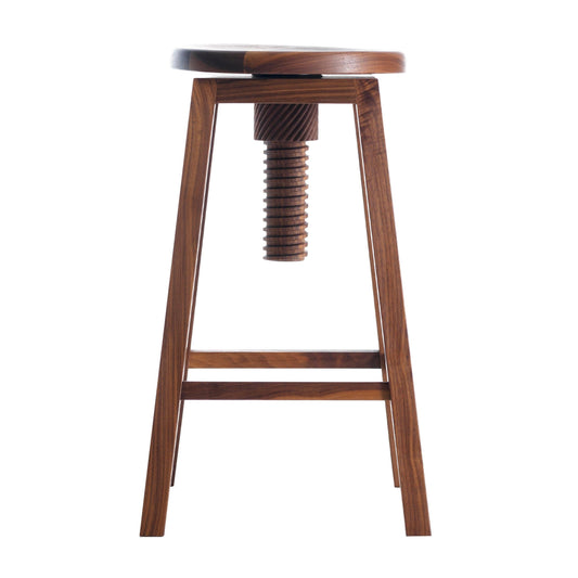 Luxury Invito Adjustable Wooden Bar Stool Modern Italian Style for Villa