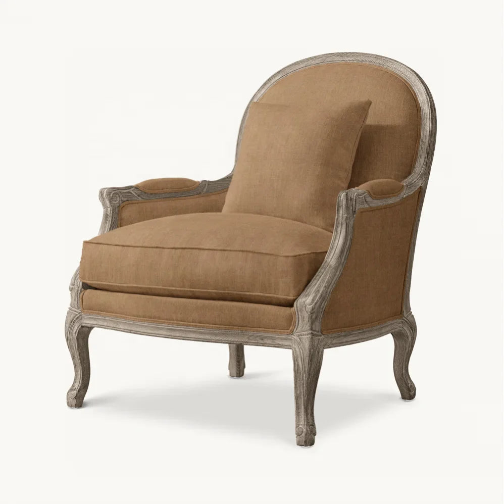 French Style Living Room Chair – 18th-Century Upholstered Statement Piece