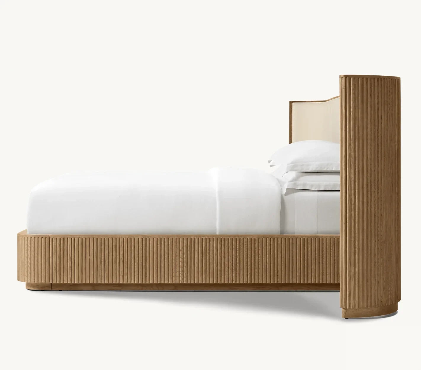 Byron Shelter Bed – Contemporary Oak Platform Bed | 1601315312935