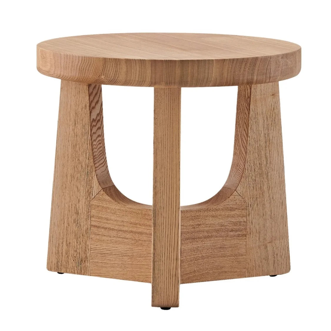 Round Side Table in Brown