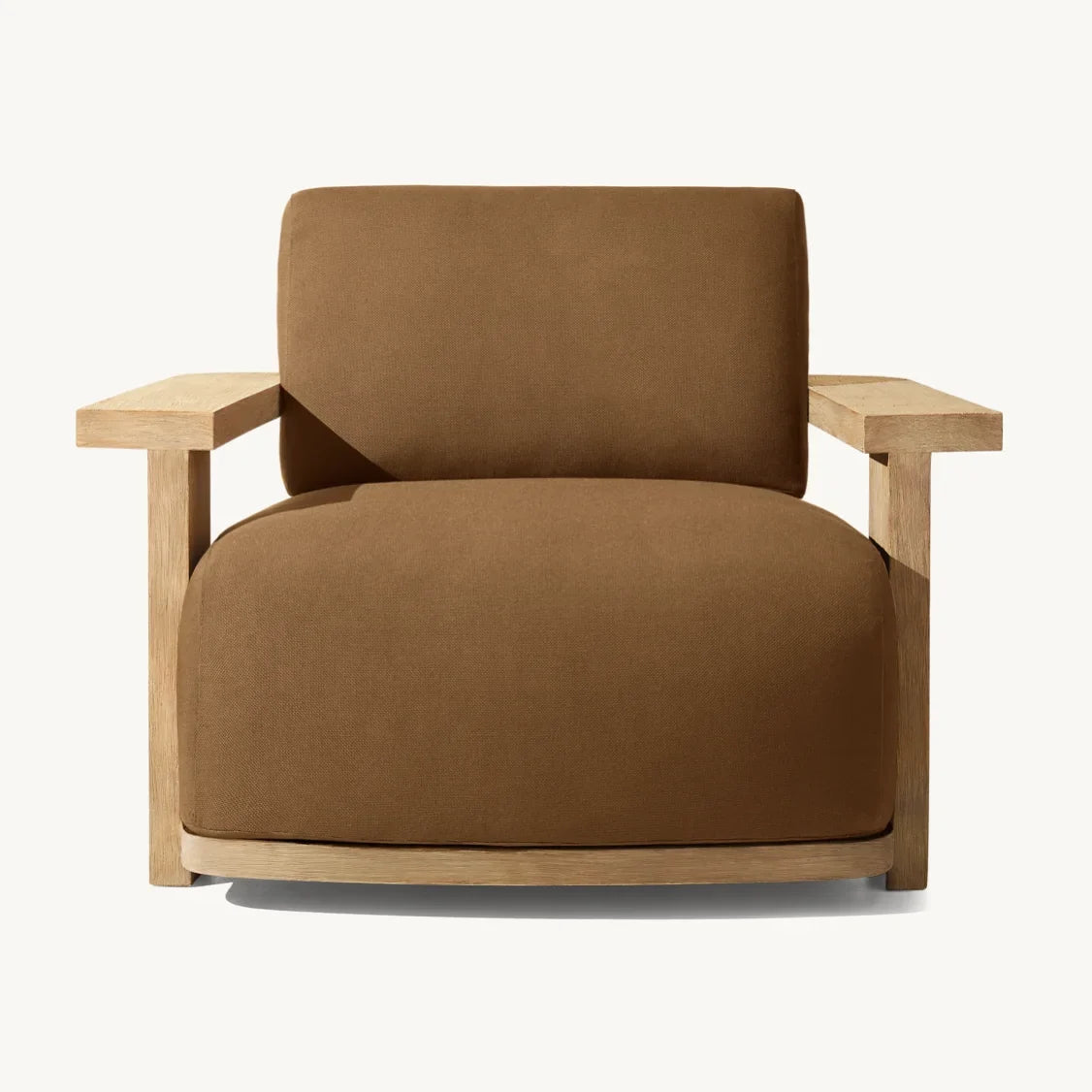 Contemporary Lounge Chair – Midcentury Oak & Italian Leather | 1600956773417