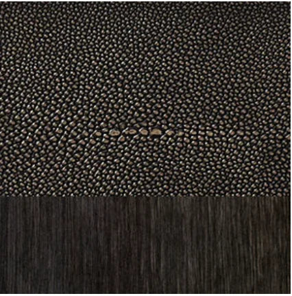 Shagreen Rectangular Pedestal Dining Table – European Artisan Statement Piece