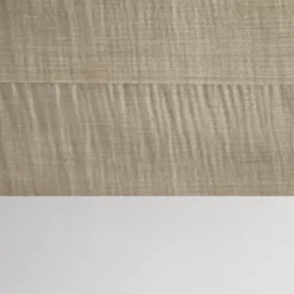 Lacquered Bisque Polished Stainless Steel Benoit Fabric Panel Bed – Italian Designer Statement Piece