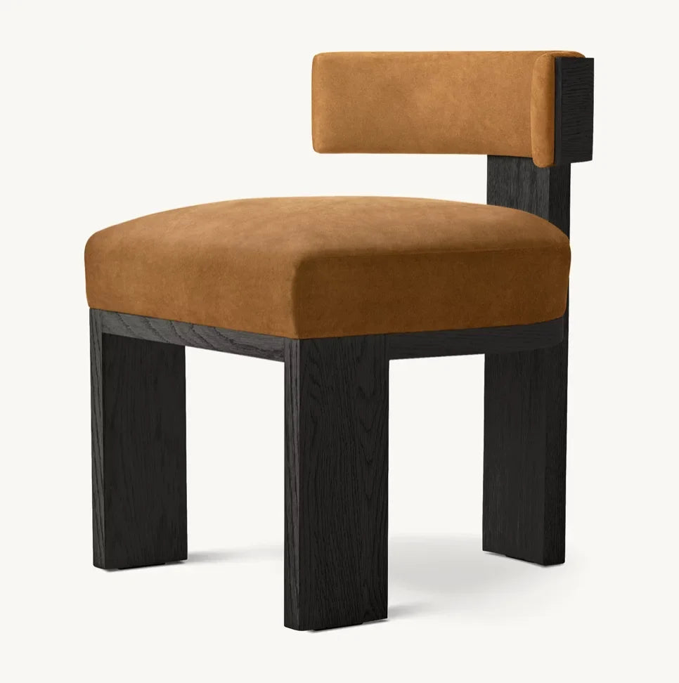 Elgine Dining Side Chair – Distinctive Design Oak Modern Statement Piece