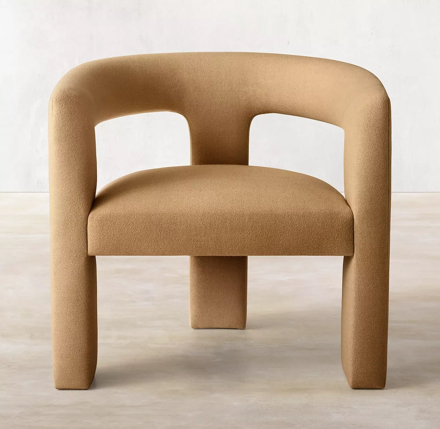 Lounge Chair – Open-Back Performance Fabric Ines Modern Statement Piece