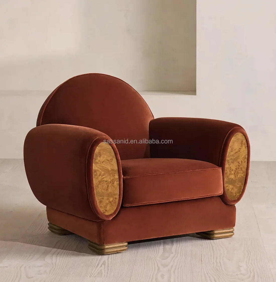 Club Chair – Modern British Luxury Performance Fabric Aubin Contemporary Design