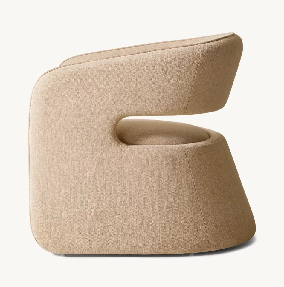 Gina Open Back Chair Contemporary Minimalism Solid Oak by Re Home