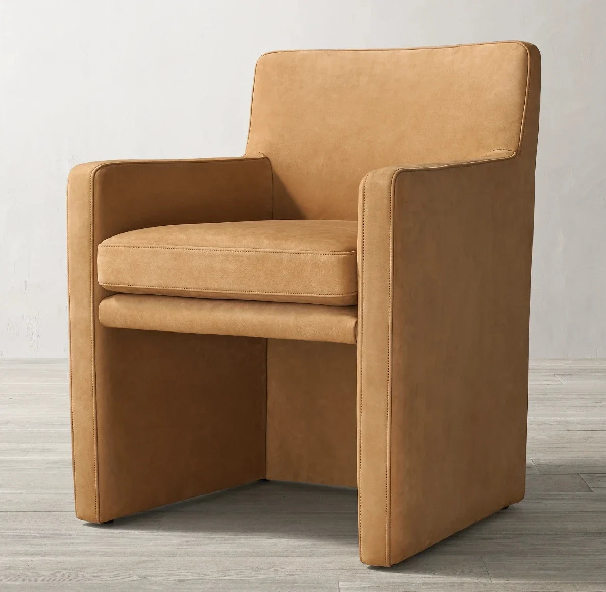 Dining Armchair – Sculptural Statement Piece in Matia Leather by Christophe Delcourt