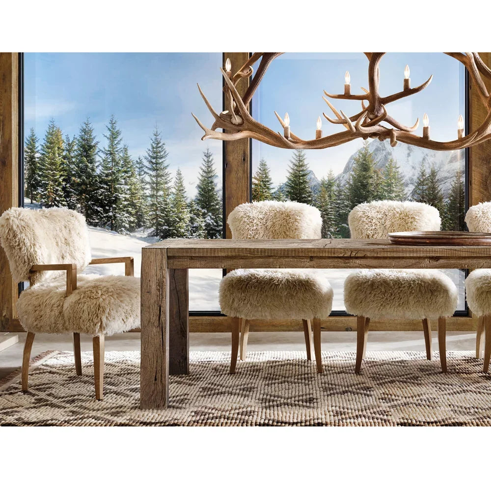 Dining Table – Modern Salvaged Wood Reclaimed Oak Statement Piece | 1600946176922