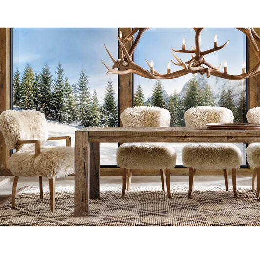 Dining Table – Modern Salvaged Wood Reclaimed Oak Statement Piece | 1600946176922
