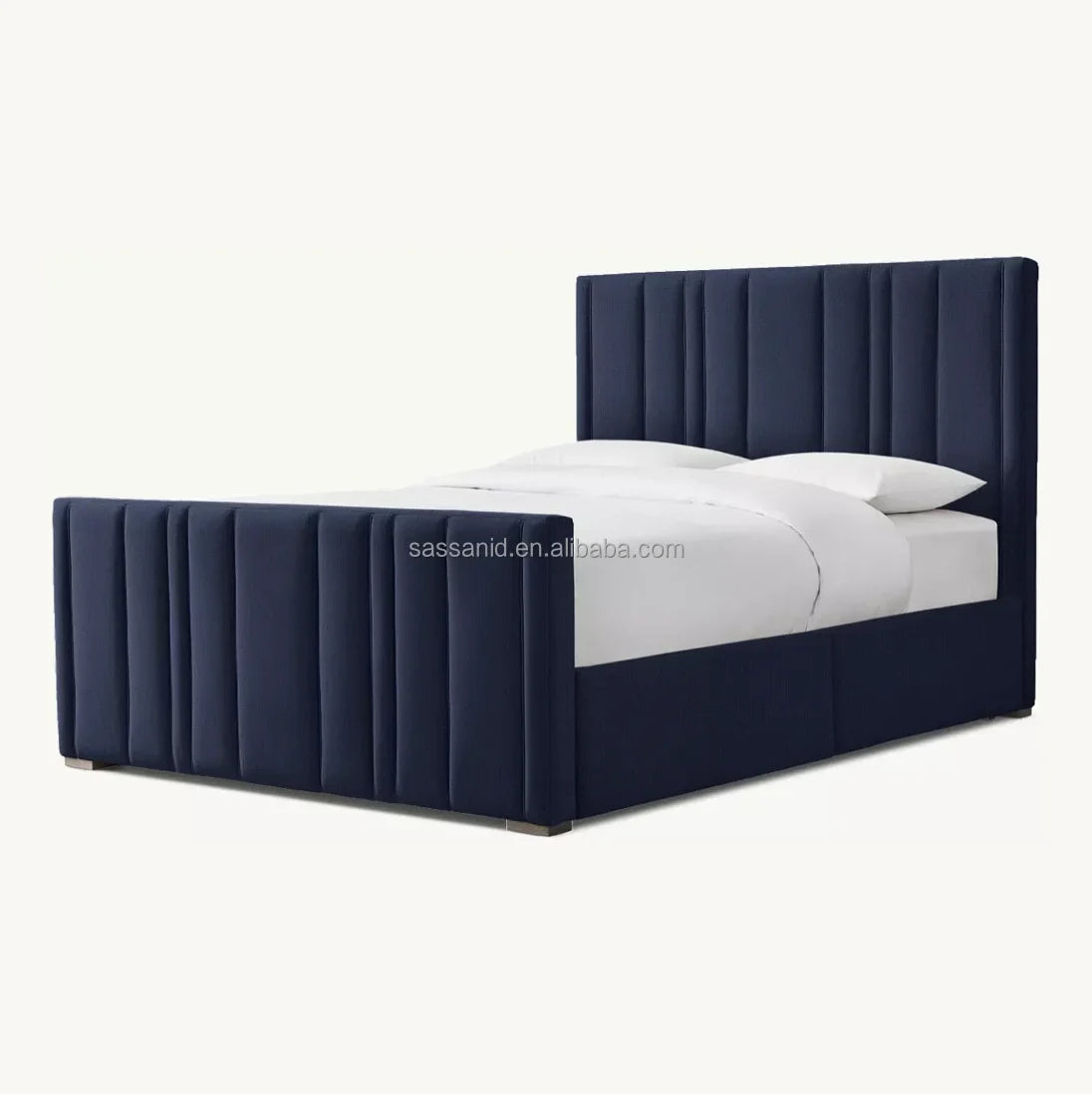 Teagan Upholstered Storage Bed – Modern Tufted Premium Fabric Bed Frame