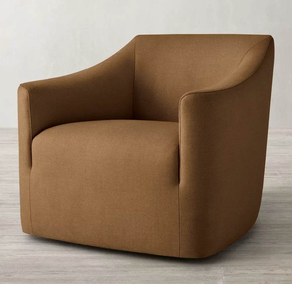 Adriano French Art Deco Lounge Chair – Solid Oak Statement Piece
