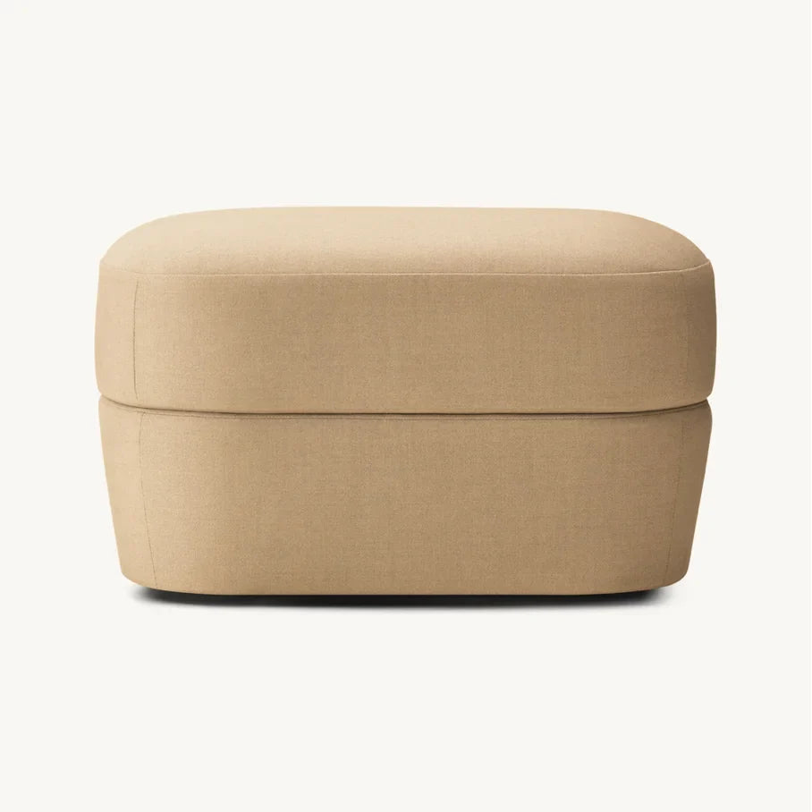 Ottoman Midcentury Geometric Design – Solid Oak Re Home Minimalist Statement Piece