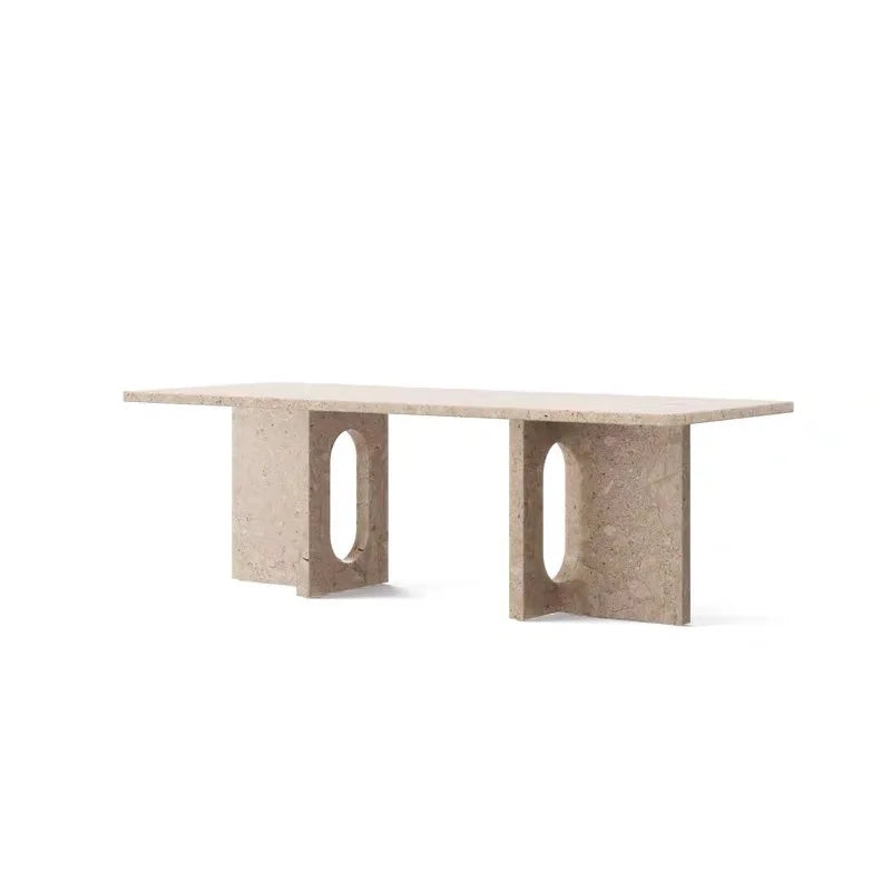 Luxury Rectangle Marble Coffee Table Modern Italian Style for Villa