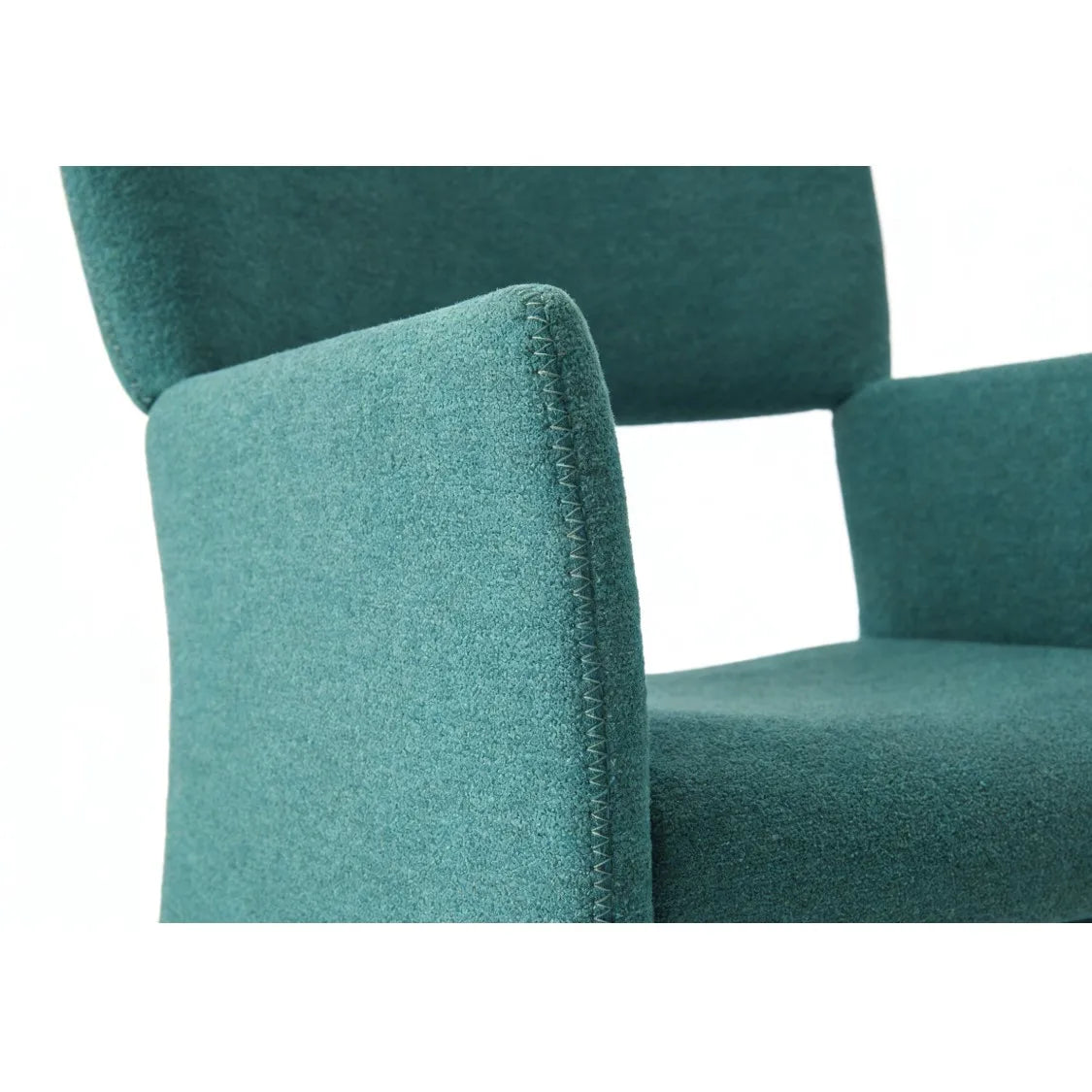 Modern High Backrest Dining Chair with Cotton Upholstery
