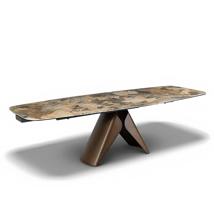 Luxury XT5410 Sintered Stone Extendable Dining Table Modern Italian Style for Villa
