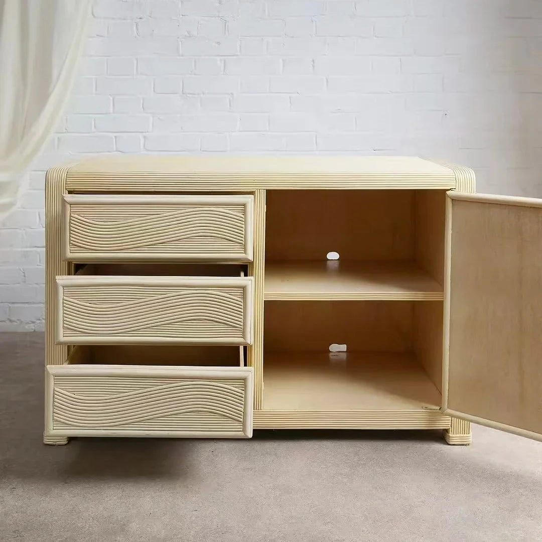 Dressing Table 49-Inch – 3-Drawer Storage, Solid Birch Wood, French Provincial