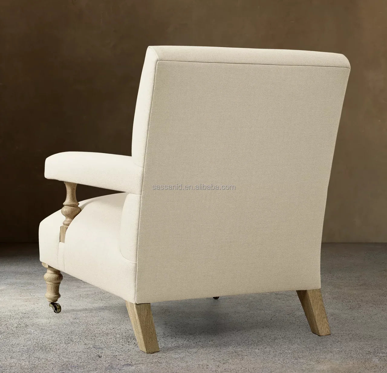 Eleanor Accent Chair – Danish Modern Design with Oak Frame