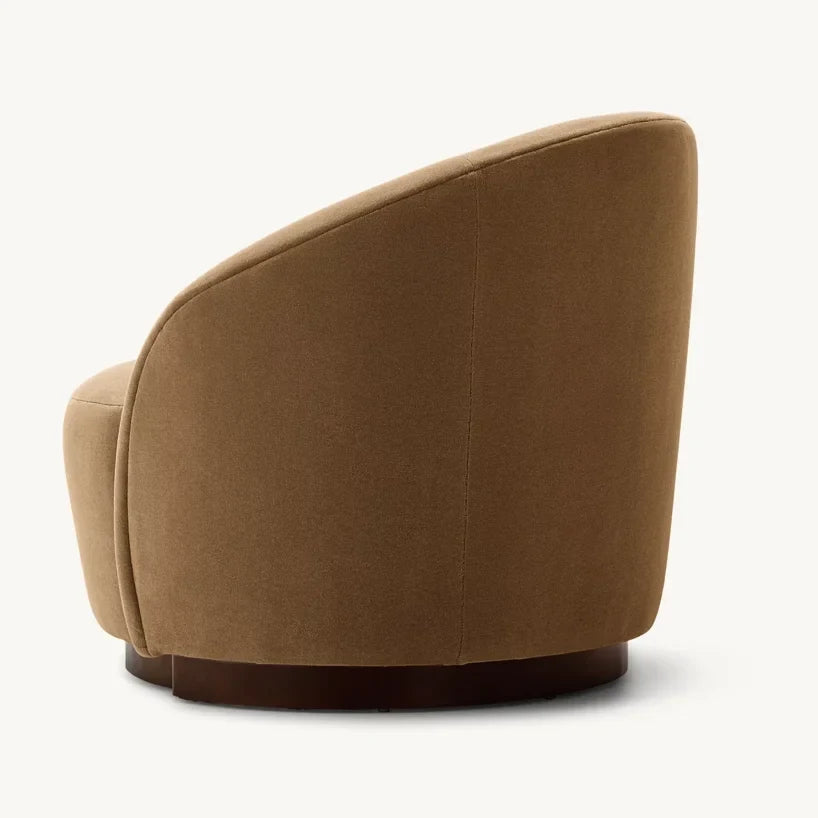 Organic Minimalism Armchair – Inverted V-Leg Solid Oak Designer Statement Piece