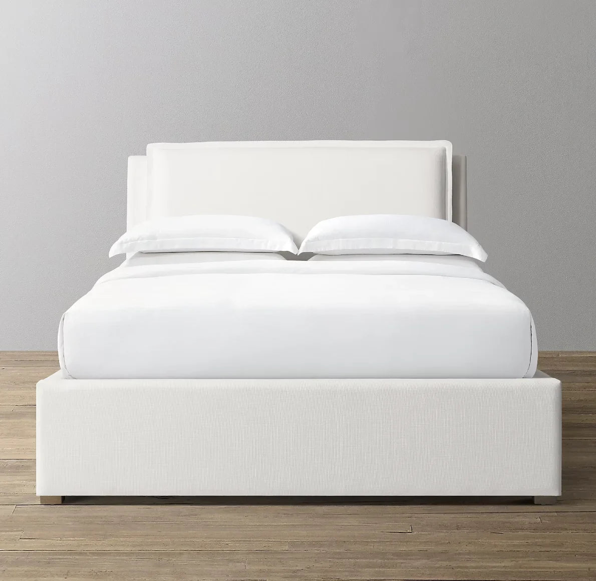 Upholstered Trundle Bed – Sloane White Leather Statement Piece|1601212800108