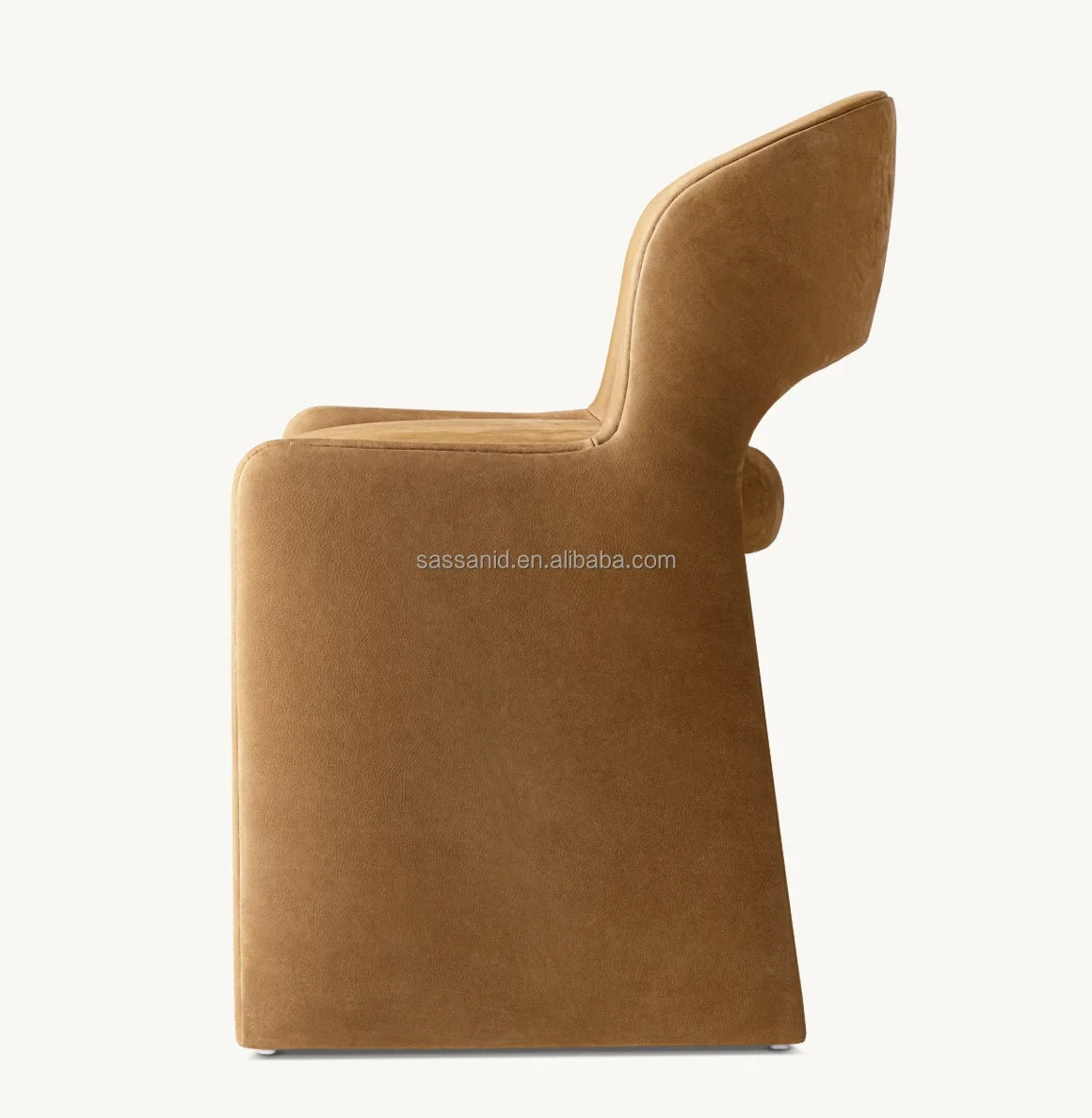 Dining Side Chair – Postmodern Profile Leather and Oak Modern | 85023-882