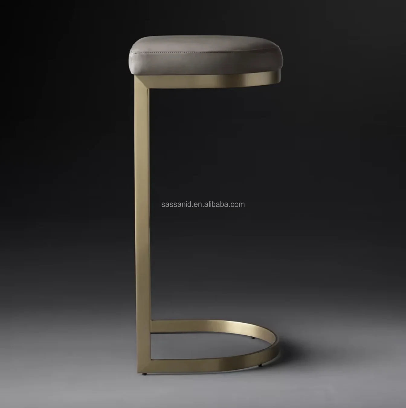 1960s Rome Backless Bar Stool – Italian-Inspired Leather Statement Piece