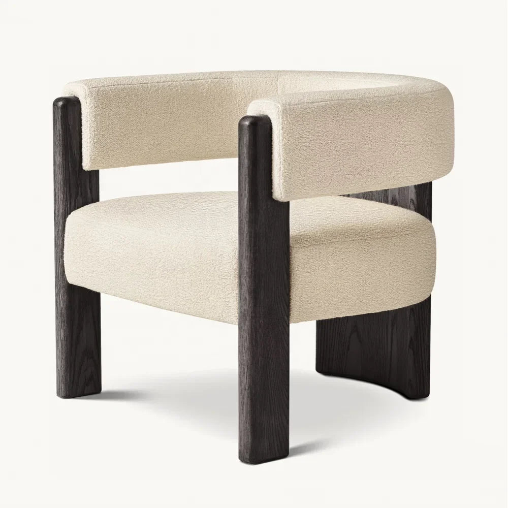 Lounge Chair – Dynamic Profile Solid Oak European Midcentury Statement Piece