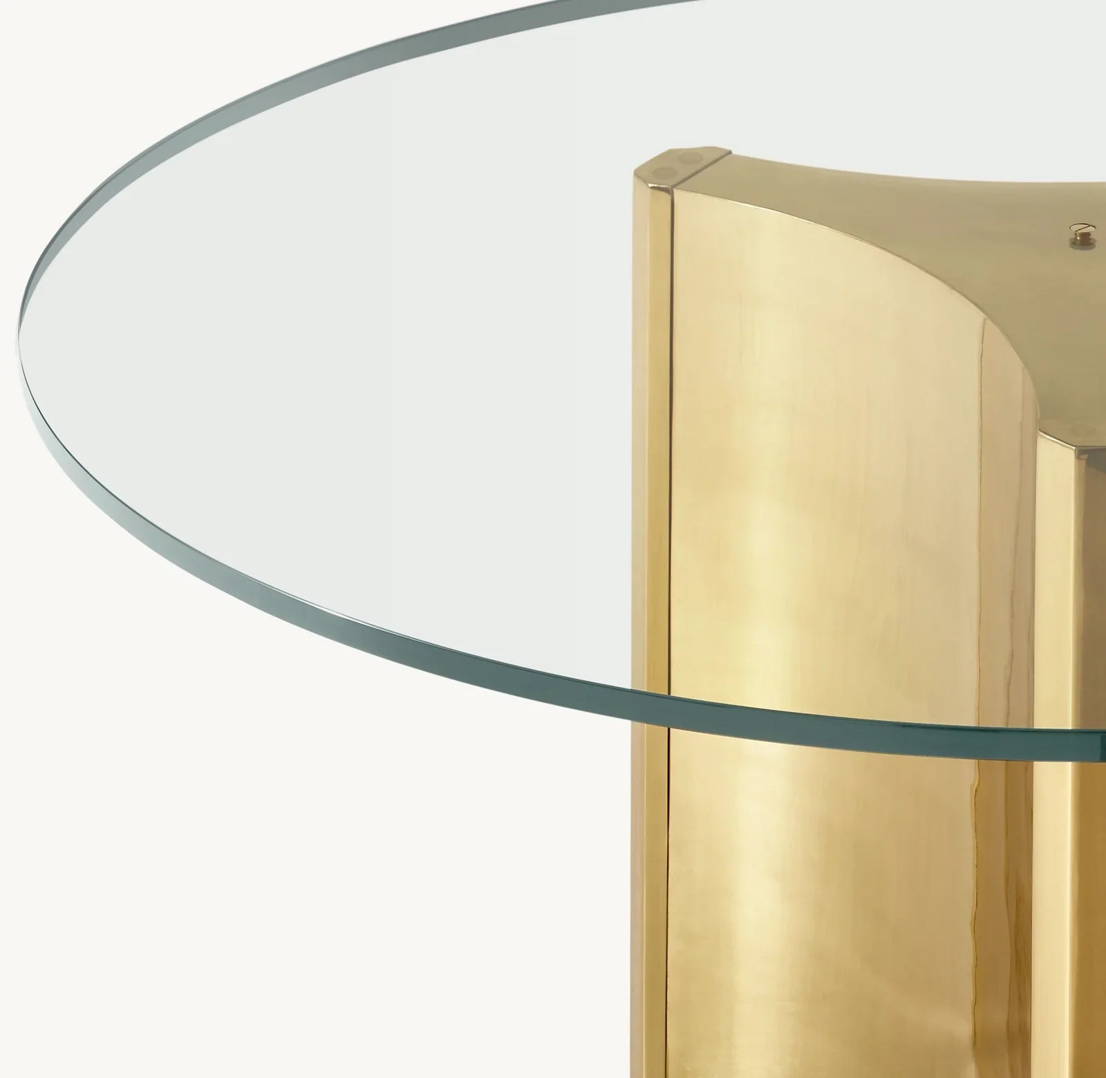 Round Dining Table – Lacquered Brass Dalton Italian Statement Piece